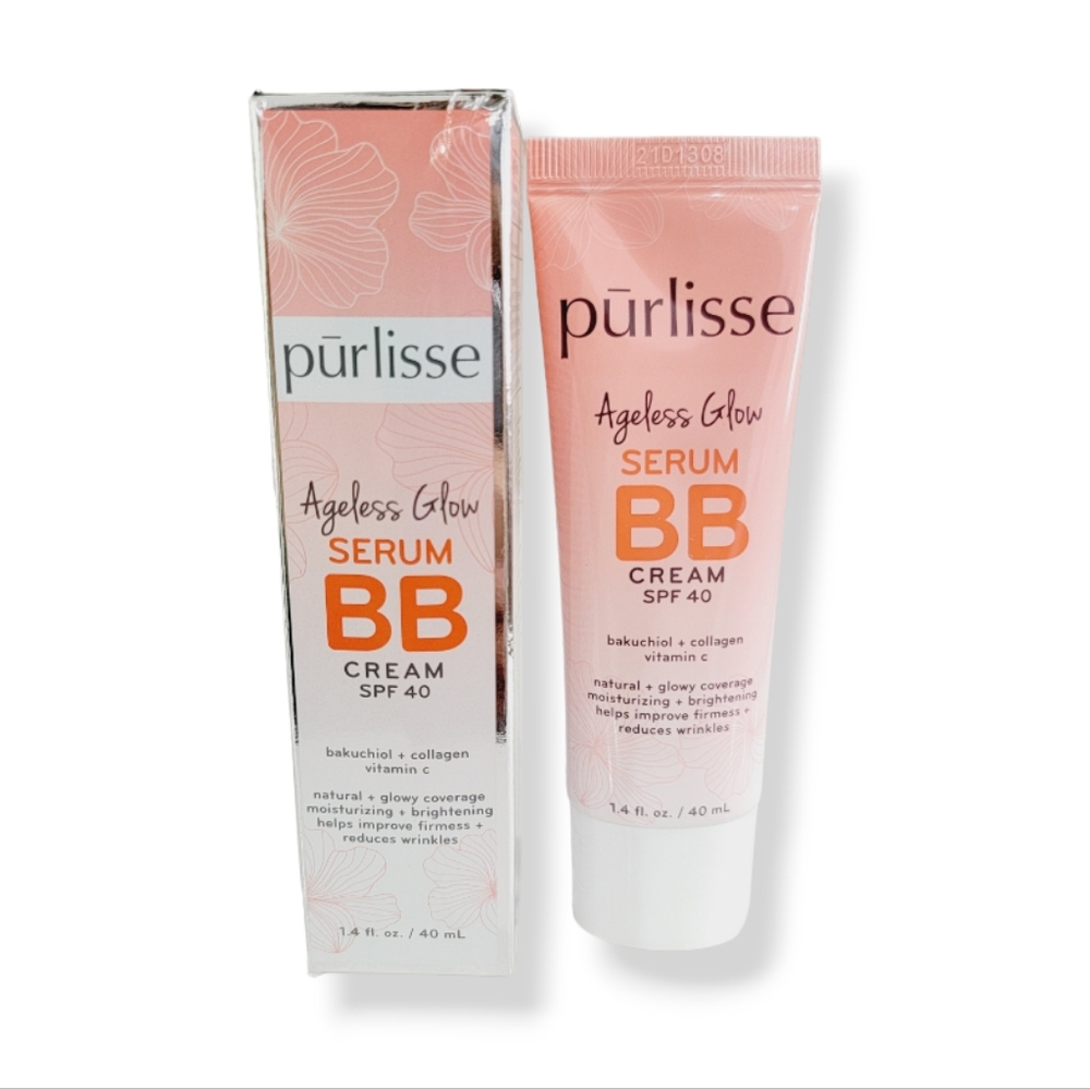 EXPIRED PURLISSE Ageless Glow Serum BB Cream SPF 40  Tan Deep